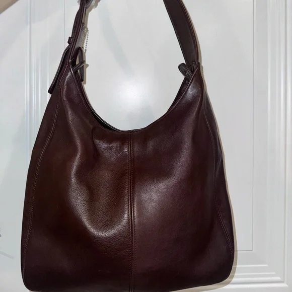 Coach Flatiron Hobo Bag Mahogany - Picture 3 of 11